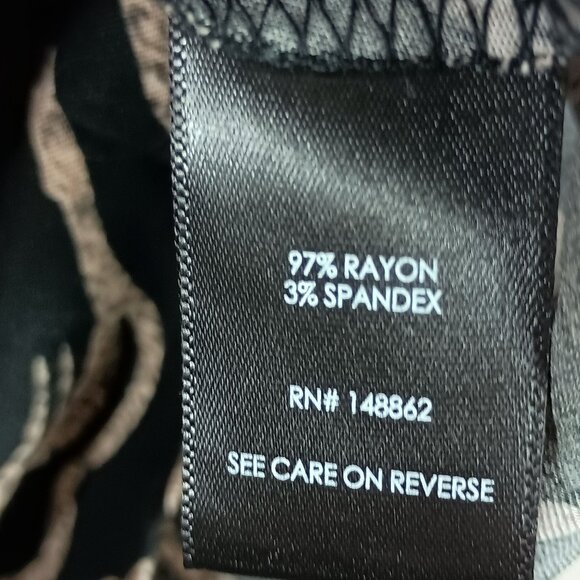 Torrid Womens Ava Stretch Challis Cami Wave Tiger Print Size 3X 22-24 - Picture 6 of 7